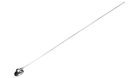 Kentrol 30731 Antenna and Base Mount for 1997-2006 Jeep Wrangler TJ LJ - Polished Silver