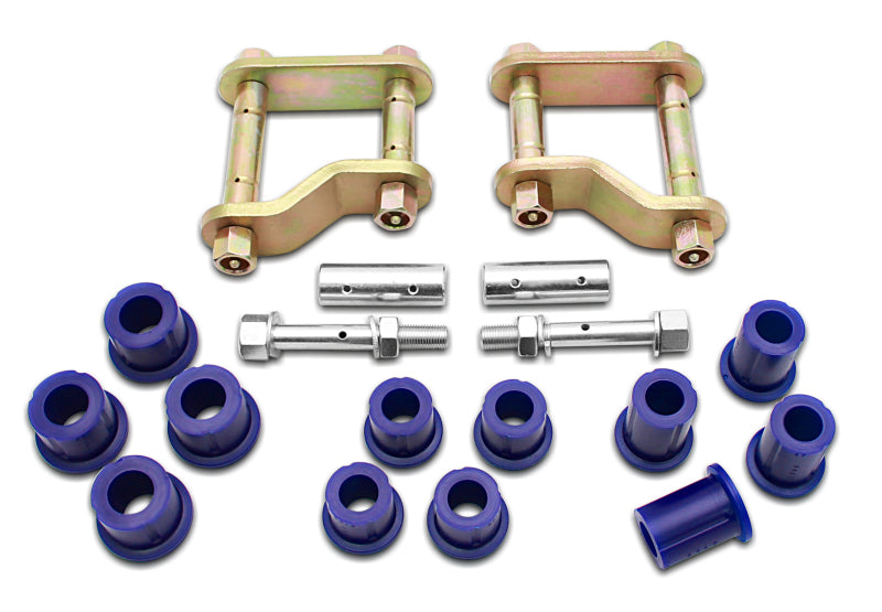 SuperPro Rear Greaseable Shackle and Bushing Kit - Nissan Frontier (D40)