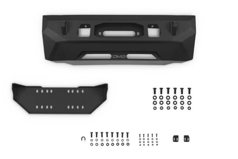 DV8 Offroad 14-24 Toyota 4Runner Centric Series Winch Front Bumper - #FBTF3-02