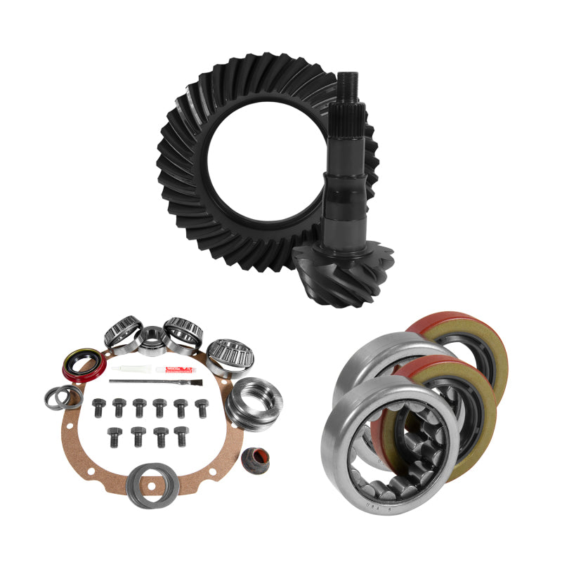 Yukon Gear & Axle YGK2219 8.8in for Ford 4.11 Rear Ring & Pinion Install Kit 2.25in OD Axle Bearings and Seals