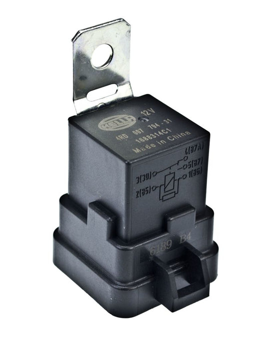HELLA 007794311 Relay 12V 20/40A SPDT with Resistor Weatherproof Bracket Single