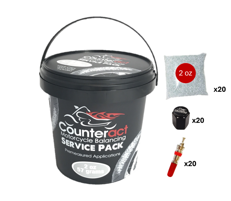 Counteract MKSP2 Motorcycle Balancing Bead Service Bucket (20) 2oz Bags