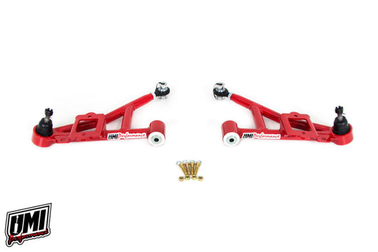 UMI Performance 2307-B Tubular Front Lower A-Arms Delrin Street Black