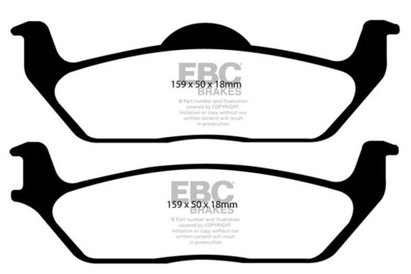 EBC 11 Ford F150 3.5 Twin Turbo (2WD) 6 Lug Greenstuff Rear Brake Pads DP61697