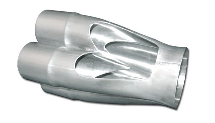 Vibrant 4-1 SS Merge Collectors (1-7/8in Inlet Slipover ID 3in Merge Outlet OD)
