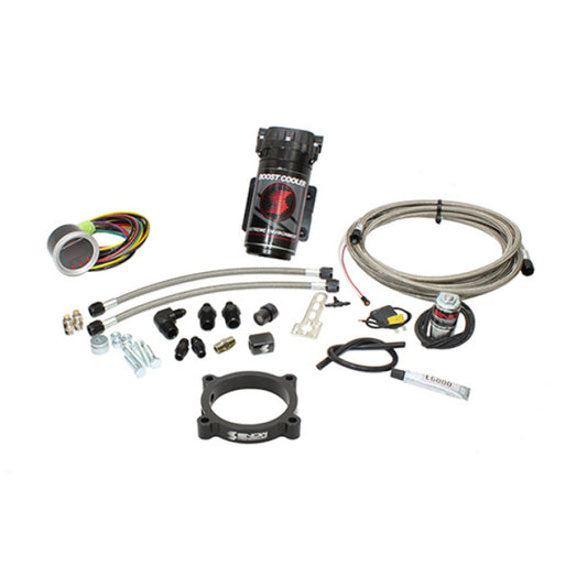 Snow Performance SNO-2132-BRD-T for 11-17 Mustang Stage 2 Boost Cooler Forced Induction Water Inj. Kit (SS Brded Line/4AN Fittings) w/