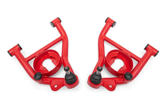 BMR 78-87 GM G-Body A-Arms Lower Delrin Bushings Std Ball Joint - Red
