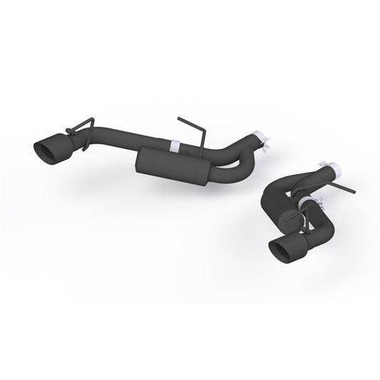 MBRP Camaro 2.5in Black Coated Non NPP Axle Back Exhaust - 4in