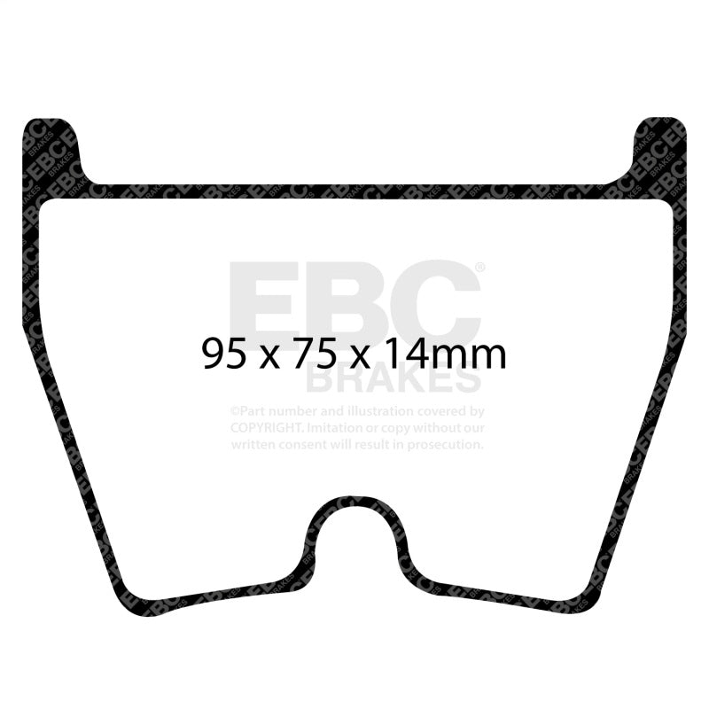 EBC Racing 2017+ Audi RS3 2.5L Turbo RP-X Front Brake Pads DP81513RPX