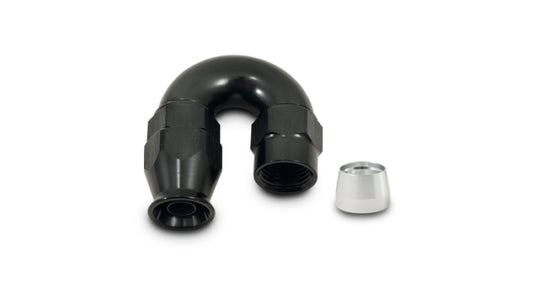 Vibrant 180 Degree High Flow Hose End Fitting for PTFE Lined Hose -12AN