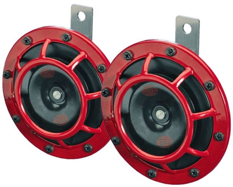 HELLA 003399801 Supertone Horn Kit 12V 300/500Hz Red