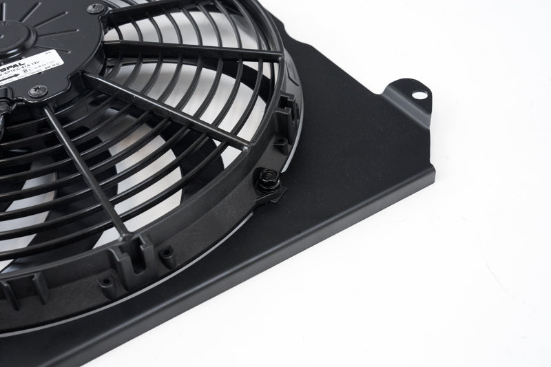 CSF 2858FB Alum Fan Shroud w/12in SPAL Fan for 92-00 Honda Civic Black Finish