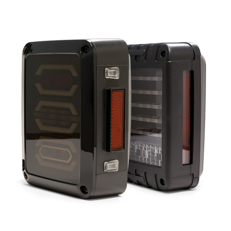 DV8 Offroad 07-18 Jeep Wrangler JK Horizontal LED Tail Light - #TLJK-01