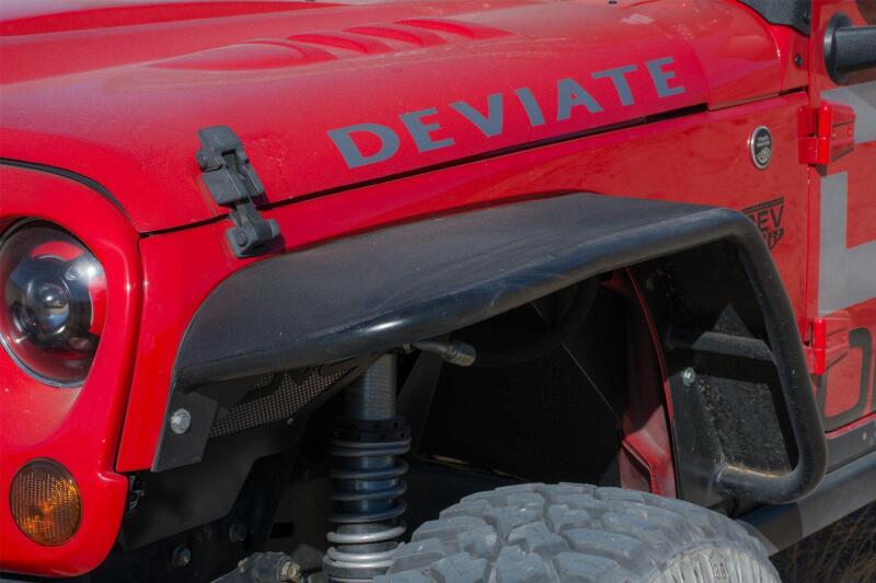 DV8 Offroad 07-18 Jeep Wrangler JK Front & Rear Flat Tube Fenders - #FENDB-02