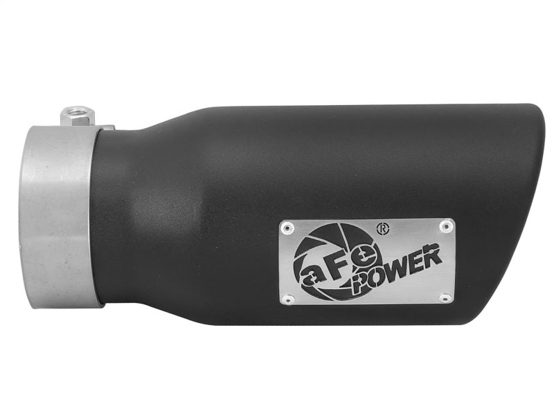 aFe MACHForce XP 3in Inlet x 4in Outlet x 9in Length Clamp-On Black Tip - #49T30401-B09