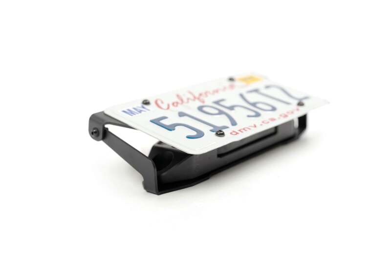 DV8 Offroad Fairlead Mounted Flip-Up License Plate Bracket - #LPBM-02