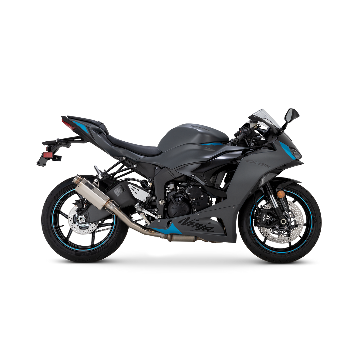 Vance & Hines 33603 VS-6 Slip-Ons Brushed for 2019-2025 Kawasaki Ninja ZX6R