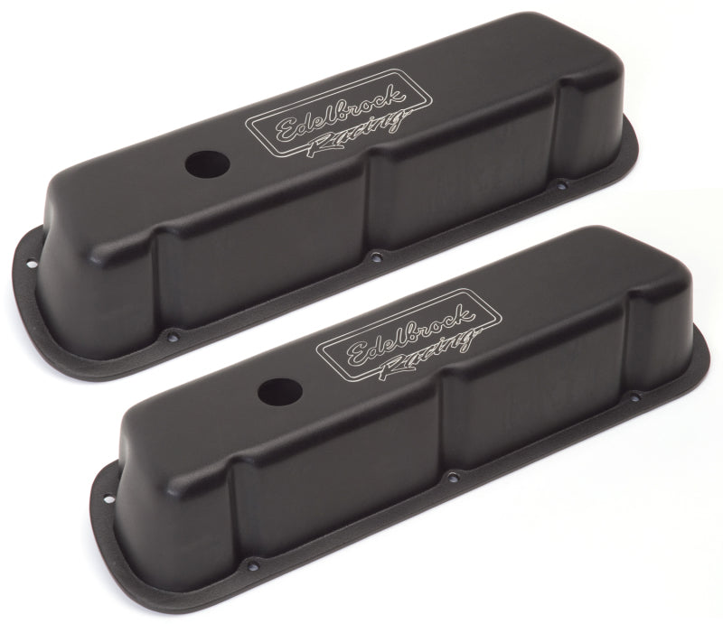 Edelbrock 41253 Valve Cover Victor Series Ford 289-302-351W CI V8 Low Black
