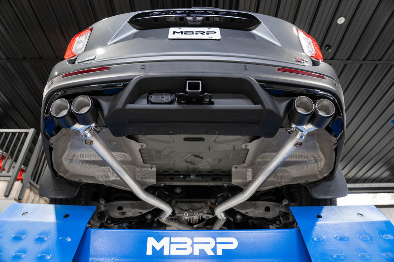 MBRP S52033CF 20-21 Ford Explorer ST 3.0L EcoBoost Dual Rear Exit Axle Back w/ Quad Carbon Fiber Tips - T304 - #S52033CF