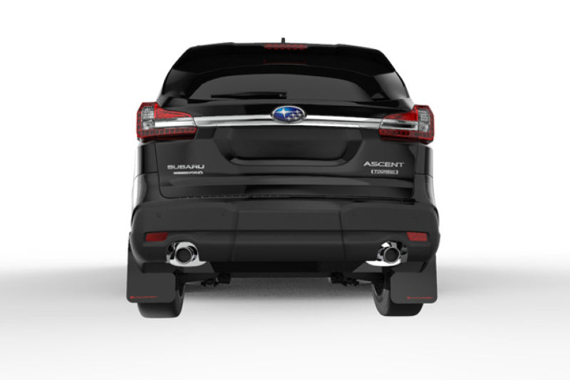 Rally Armor UR Mud Flaps - 2019-2025 Subaru Ascent - Black/Grey Logo - #MF49-UR-BLK/GRY