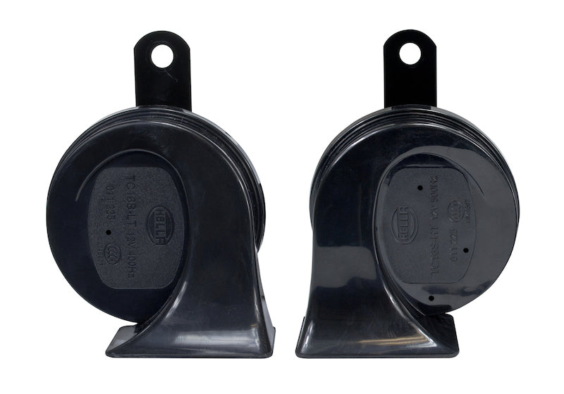 HELLA 011225831 Twin Trumpet Horn Kit 12V Universal Black