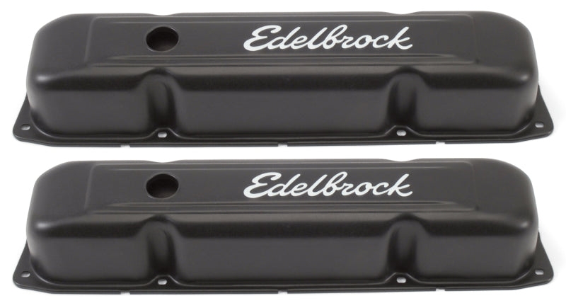Edelbrock 4493 Valve Cover Signature Series Chrysler 1958-1979 361-440 V8 Black