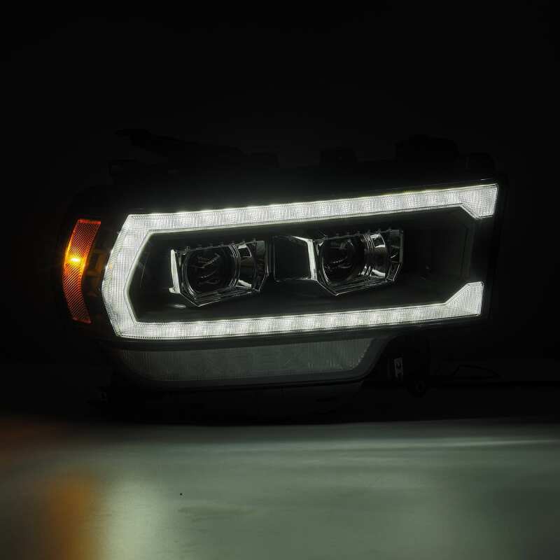 AlphaRex 880550 19-21 Ram 2500 LUXX LED Projector Headlights Plank Style Black w/Activation Light/Sequential Signal/DRL