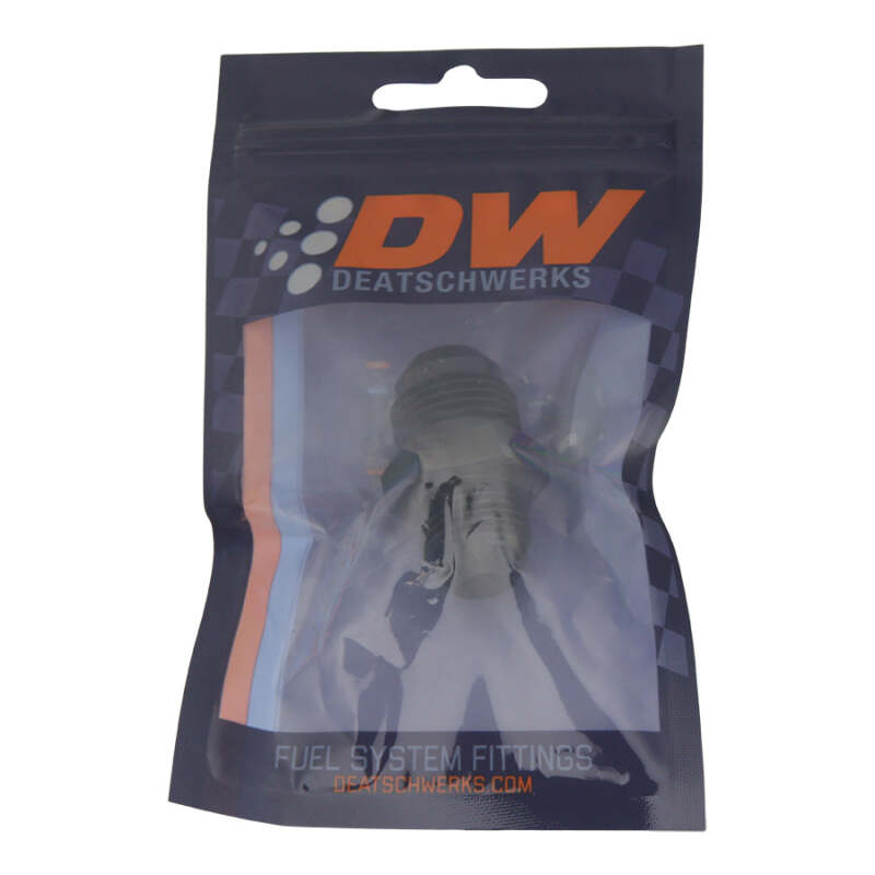 DeatschWerks 10AN Male Flare to 8AN Male Flare Reducer Straight - Anodized Matte Black