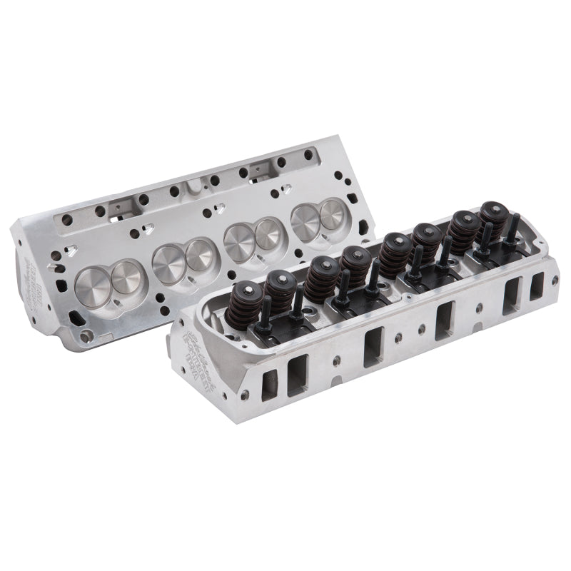 Edelbrock 5023 Cylinder Heads E-Street Sb-Ford with 1.90 in Intake Valves Complete Packaged In Pairs