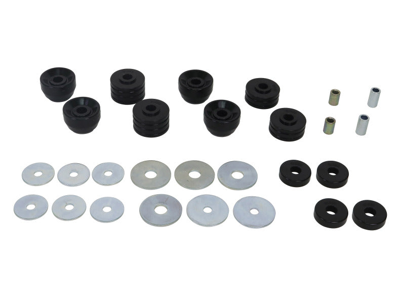 Whiteline W93561 Body Mount Bushing Set for 1975-1989 Dodge D100, 1975-1989 Dodge W100, 1975-1980 Dodge D200 and More
