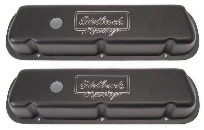 Edelbrock 41253 Valve Cover Victor Series Ford 289-302-351W CI V8 Low Black