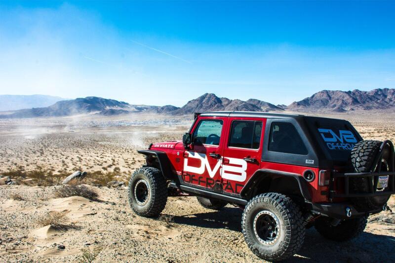 DV8 Offroad 07-18 Jeep Wrangler JK Front & Rear Flat Tube Fenders - #FENDB-02