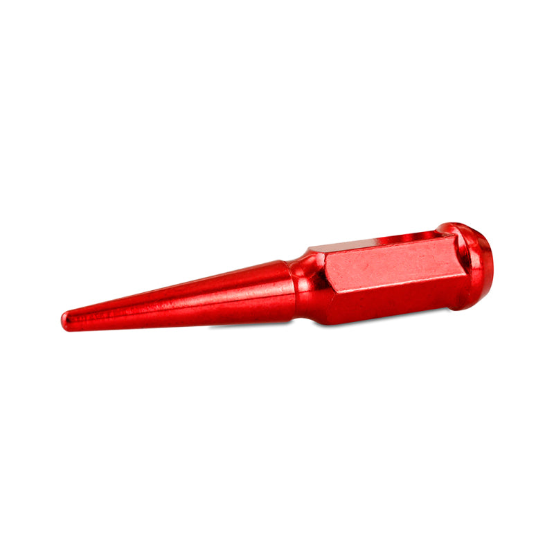 Mishimoto Mishimoto Steel Spiked Lug Nuts M12 x 1.5 24pc Set Red - #MMLG-SP1215-24RD