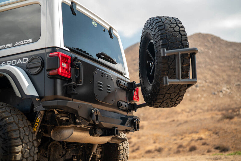 DV8 18-25 Jeep Wrangler JL Body Mounted Tire Carrier - #TCJL-14