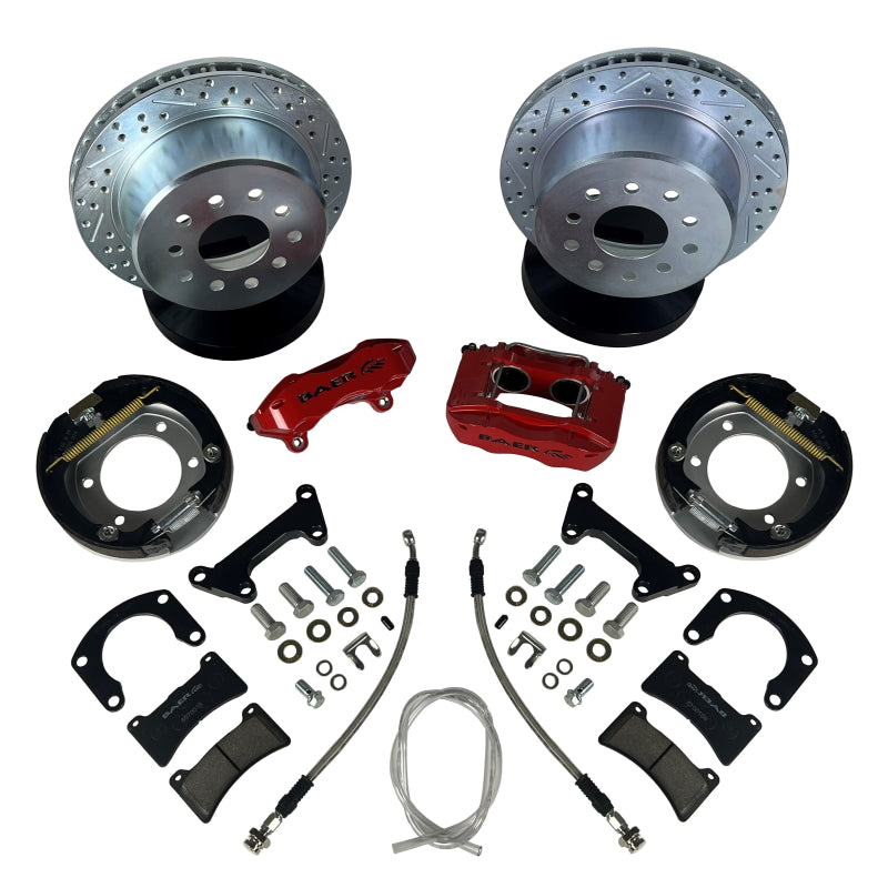 Baer Brakes Rear Ends w/ Ford 9in Torino Bearing Housing Ends 11in SS4 Rear SDZ Brake Kit - CY