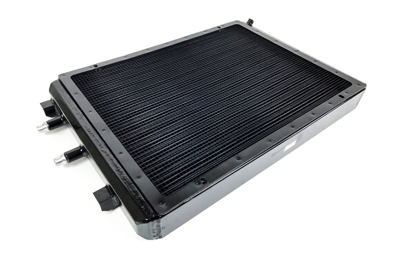 CSF 8075V Heat Exchanger w/Rock Guard - Black for 2014+ BMW M3