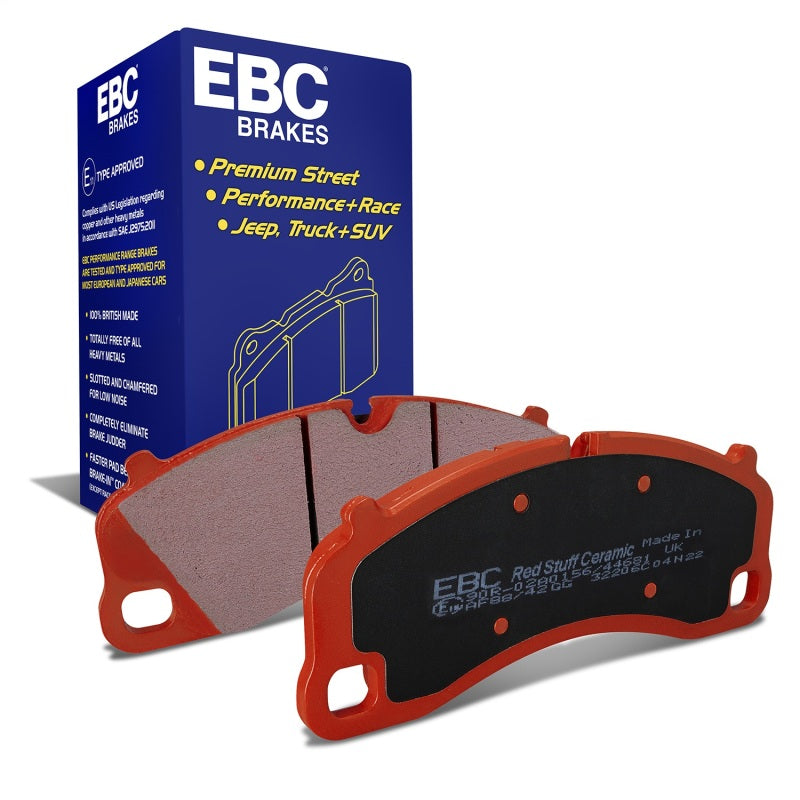 EBC 2016+ Porsche 911 (991/992) Carrera S 3.0TT (Cast Iron Rotor Only) Redstuff Front Brake Pads DP32206C