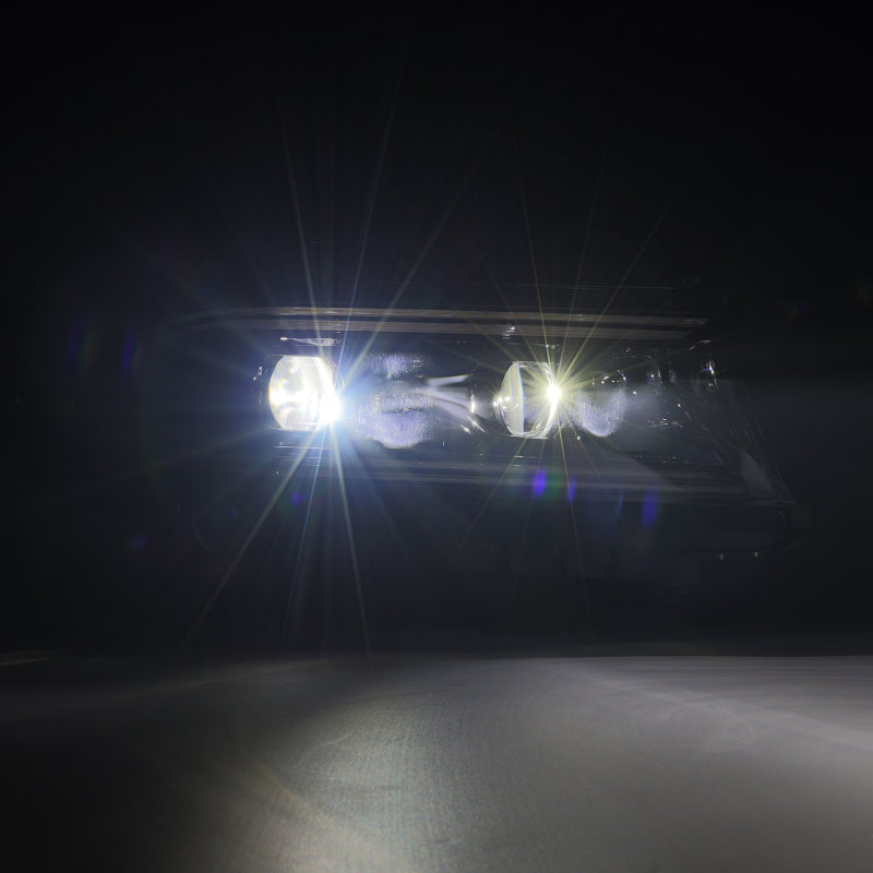 AlphaRex 880579 15-23 Dodge Charger LUXX LED Projector Headlights Alpha-Black w/Activation Light & Sequential.Signal / Switchback DRL