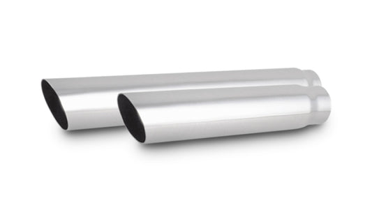 Vibrant 3in Round SS Truck/SUV Exhaust Tip (Single Wall Angle Cut) - 2.5in