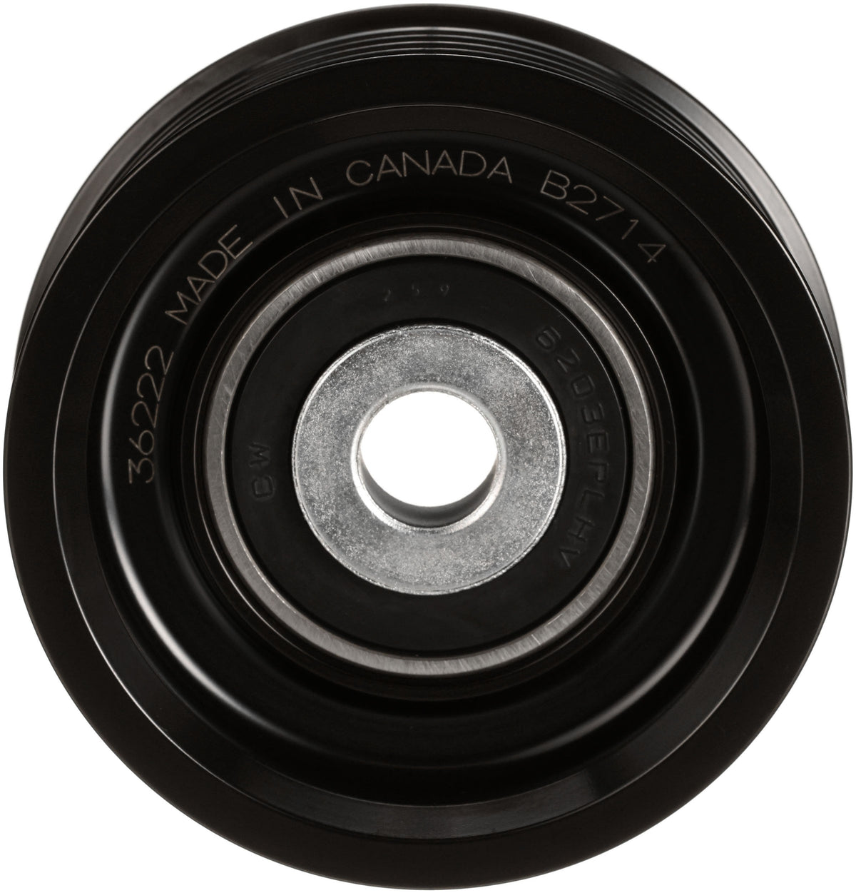 Gates 36222 Steel 7-Groove Flanged Idler Pulley for 2005-2019 Nissan Frontier