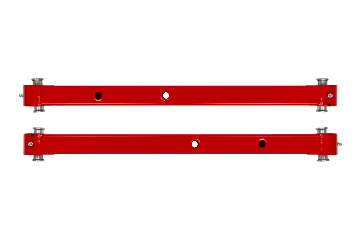 UMI Performance 3627-R Boxed Lower Control Arms with Dual Roto-Joints Red
