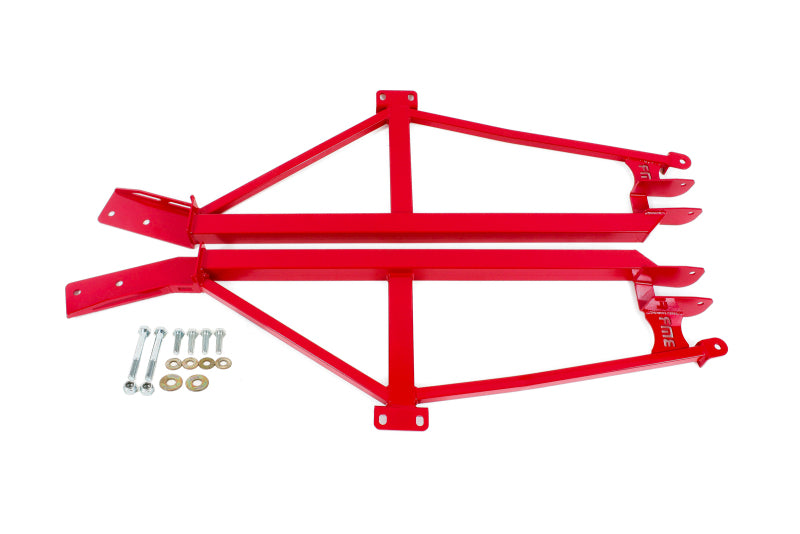 BMR 1993-2002 F-Body Non-Convertible Weld-On 4-Point Subframe Connectors - Red