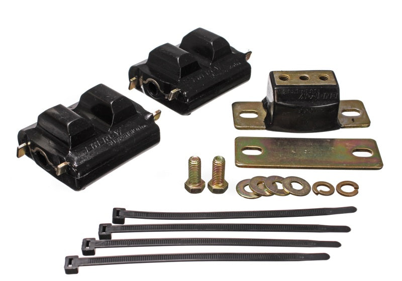 Energy Suspension for 73-92 Camaro Black & Trans Mounts; Zinc Finish 3.1130G