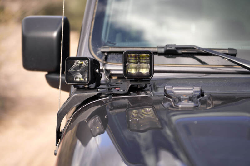 DV8 Offroad 18-22 Jeep Gladiator JT Cowl Light Bar Bracket - #LBJL-04
