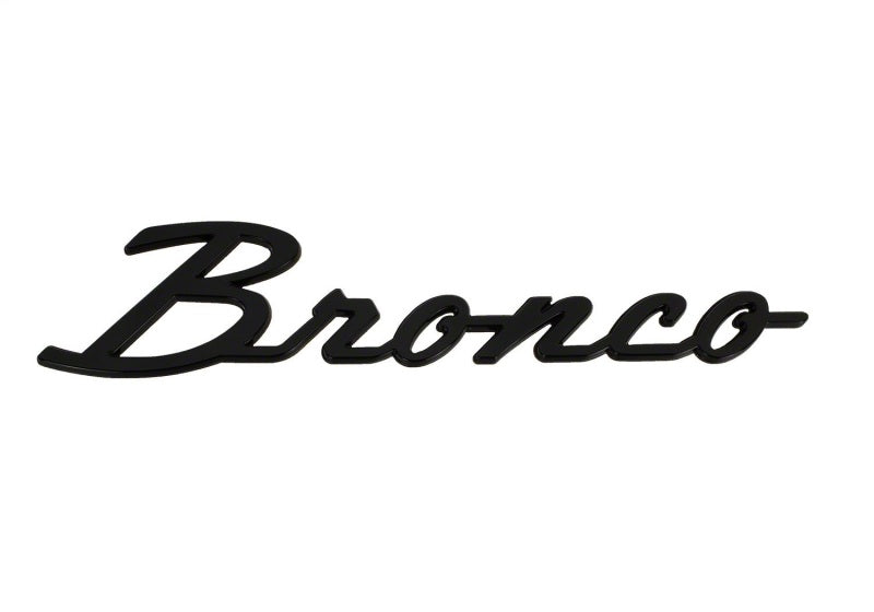 Ford Racing for 2021-2024 Bronco Classic Script Fender Badge Kit - Gloss Black