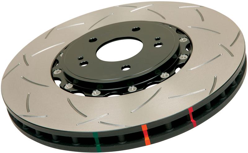 DBA 94-97 Porsche 911 Carrera Front T3 5000 Series Uni-Directional Slotted Rotor w/ Black Hat
