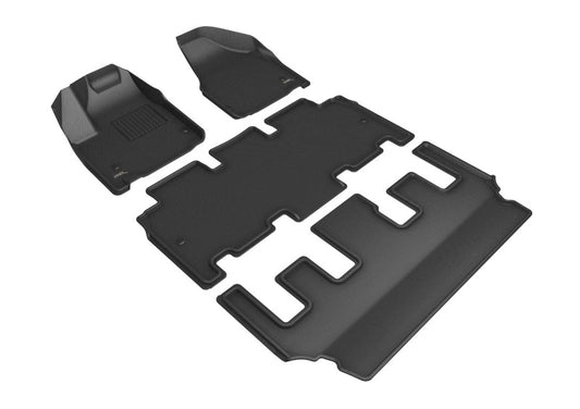 3D MAXpider Kagu Front, Rear & 3rd Row Floor Mats for 2018-2022 Chrysler Pacifica