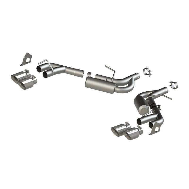 MBRP Camaro V6 2.5in NPP Dual Axle Back Exhaust w/ 4in Quad Dual-Wall