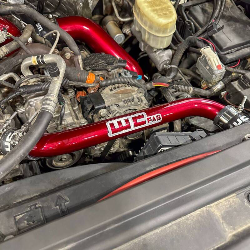 Wehrli Custom Fabrication WCF100696-GRY Upper Coolant Pipe WCFab Grey for 2011-2016 Chevrolet Silverado / GMC Sierra 2500 HD / 3500 HD 6.6L LML Duramax