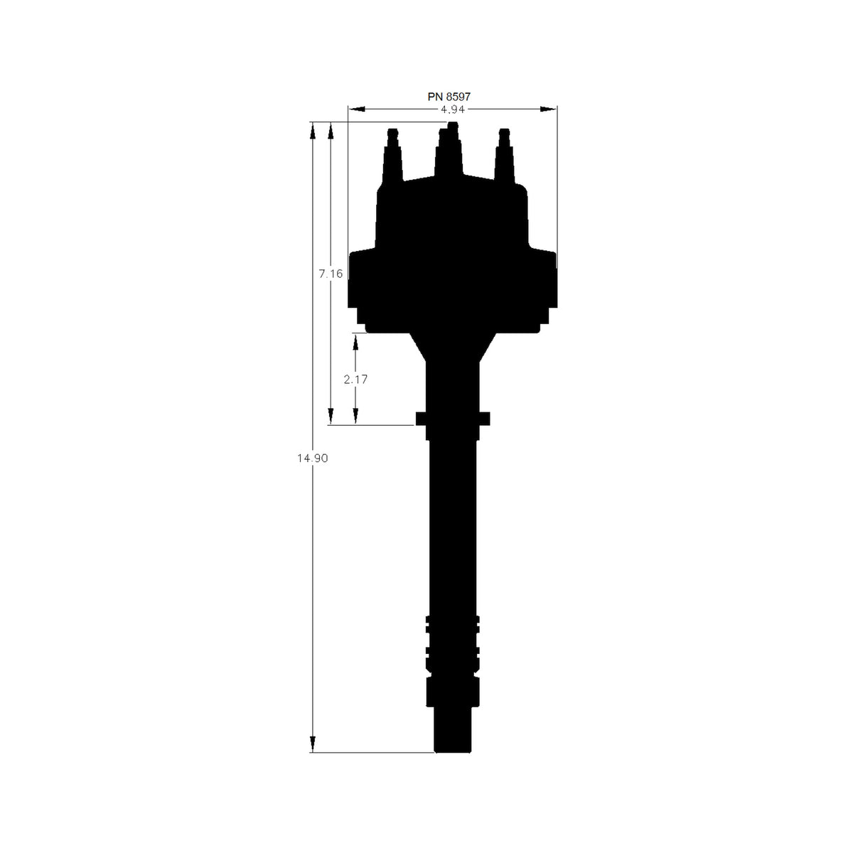 MSD 8597 for Chevy V6 Even-Fire Pro-Billet Distributor